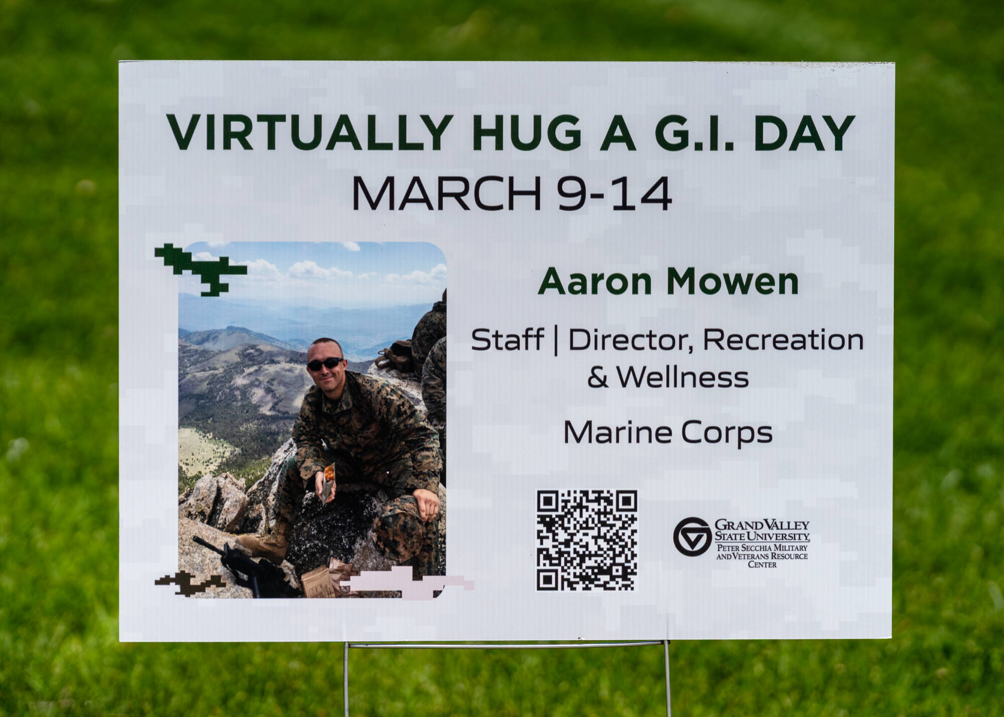 Aaron Mowen for Virtually Hug a GI Day